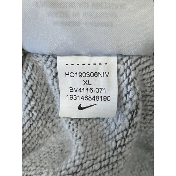 Nike Sportswear Essential Women’s XL Gray Funnel-Neck Fleece Pullover Hoodie - Picture 8 of 8